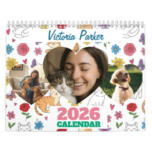 Personlig Fotokalender för Djurälskare Kalender
