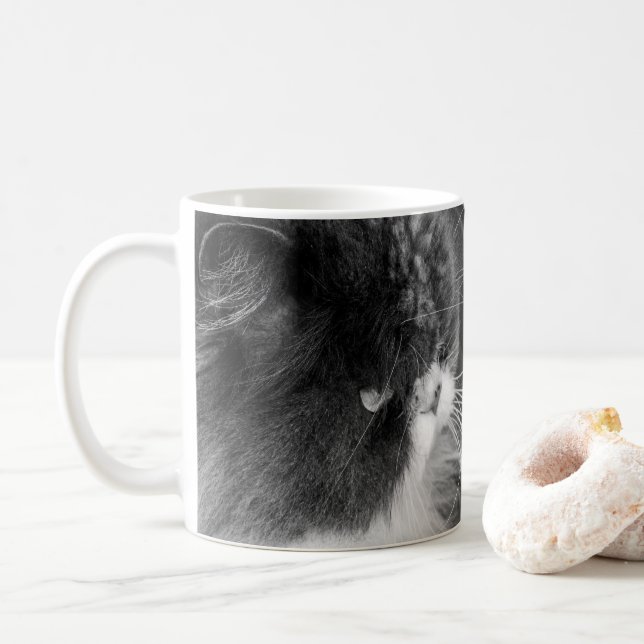 Personlig Fotokatt Kaffemugg (Med munk)