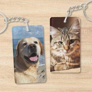 Personlig Fotokedja för Hund och Katt med Dubbelsi