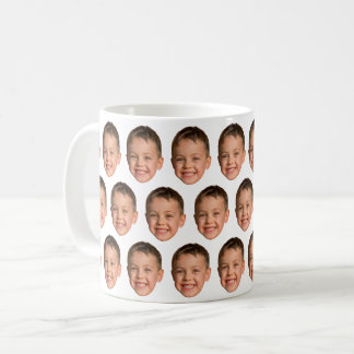 Personlig fotokollage Anpassad ansikts rolig bild Kaffemugg