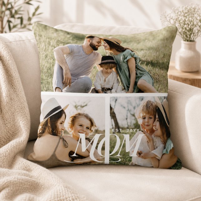 Personlig fotokollage för mamma kudde (Skapare uppladdad)