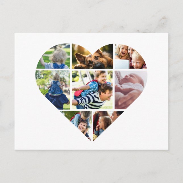 Personlig Fotokollage för valfritt Tillfälle Vykort (Framsida)