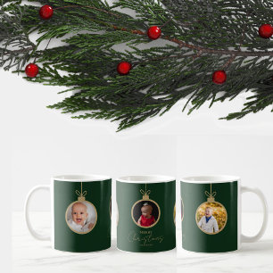 personlig fotokollage God Jul prydnad Kaffemugg