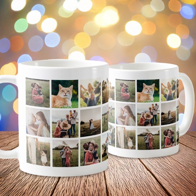 Personlig Fotokollage Kaffemugg (Skapare uppladdad)