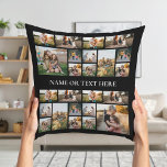 Personlig Fotokollage Kudde<br><div class="desc">Skapa din egen Personlig Photo Dekorativ kudde</div>