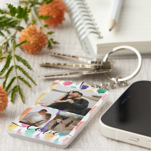 Personlig fotokollage med foto och text