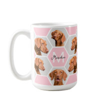 Personlig Fotokollage med Hund och Katt Rosa