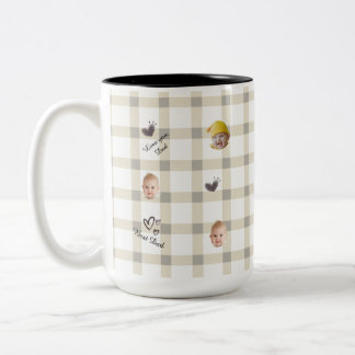 Personlig fotokollage-mugg Två-Tonad mugg