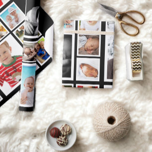 Personlig Fotokollage Presentpapper