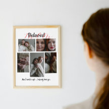 Personlig fotokollagepresent till mamma
