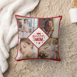 Personlig fotokollagepresent till mamma Queen Kudde