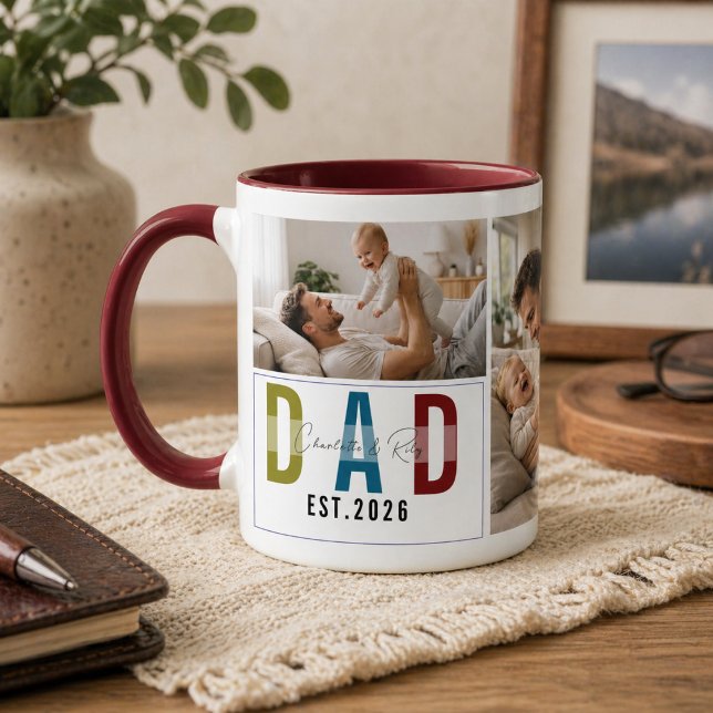 Personlig Fotokopp – Vår Första Fars Dag Mugg (Personalized Photo Mug – Our First Father’s Day)