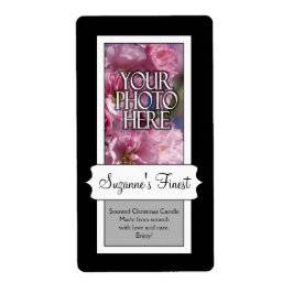 Personlig Fotoljus eller Canning Burk-etikett Fraktsedel