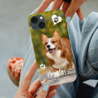 Personlig Fotomal Husdjur Katt Hund Tass Hjärta