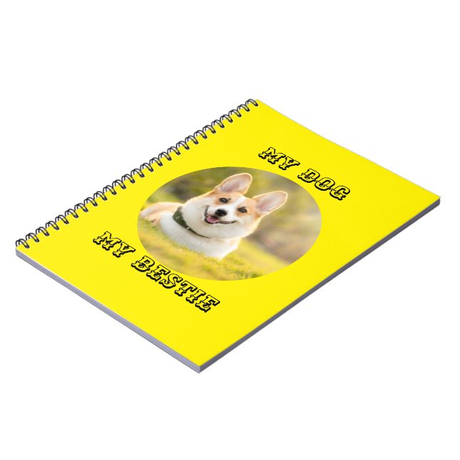 Personlig Fotomall för min Hund - Min bästa Anteckningsbok (Vänstra Sidan)