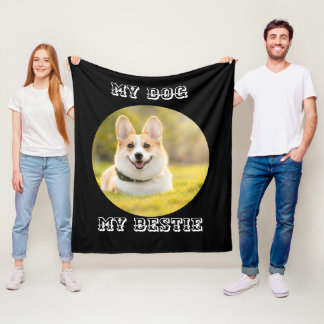 Personlig Fotomall för min Hund - Min bästa Fleecefilt