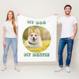 Personlig Fotomall för min Hund - Min bästa Fleecefilt