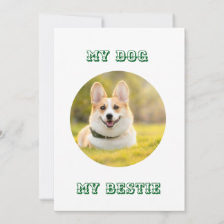 Personlig Fotomall för min Hund - Min bästa Julkort