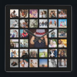 Personlig Fotomall - kollage Fyrkantig Klocka<br><div class="desc">Personlig Photo Template Collage - lägg till många-foton i den underbara kölväggen från Ricaso - en prefektkeepé för vänner eller familj eller ett sken för dig själv</div>