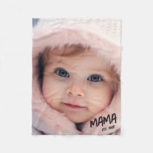 Personlig fotominne för Mamma Fleecefilt