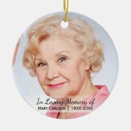 Personlig Fotominne i överlagringsminnet Julgransprydnad Keramik