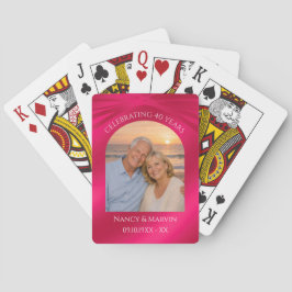 Personlig Fotominnesgåva 40-årsjubileumsgåva Casinokort
