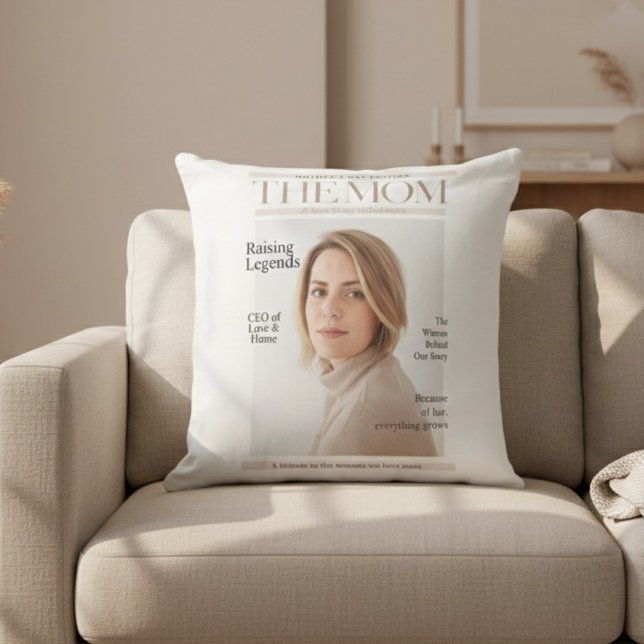 Personlig fotomodermor – Magasin stil Kudde (Skapare uppladdad)
