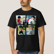 Personlig fotomontage med monogramtext