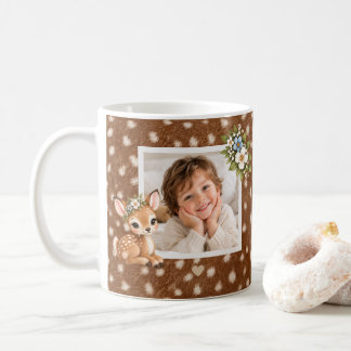 Personlig fotomugg | Anpassat namn & hjortdesign Kaffemugg