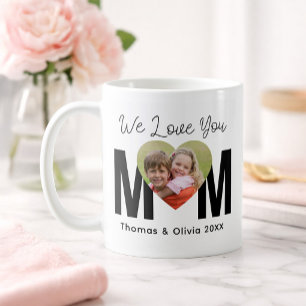 Personlig Fotomugg Vi älskar dig Mamma Kaffemugg