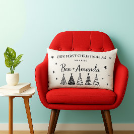 Personlig foton av par med text lumbarkudde