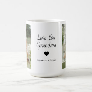 Personlig Foton och Kärlek You Grandma Kaffemugg
