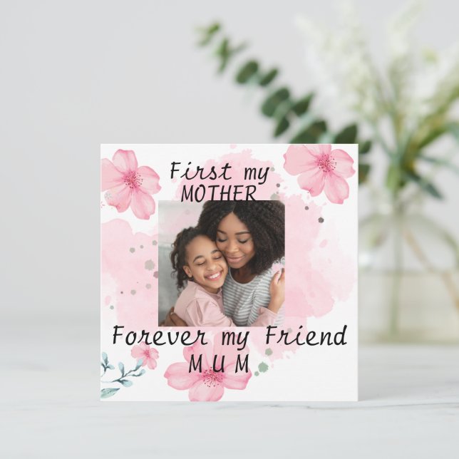 Personlig-fotot Mamma-citattecken rosa mors dag-ko (Stående Fram)