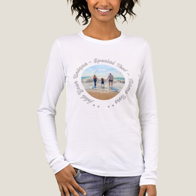 Personlig fotot med Anpassningsbar T Shirt (Framsida)