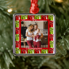 Personlig fotot metall ornament