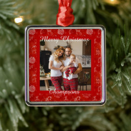 Personlig fotot metall ornament