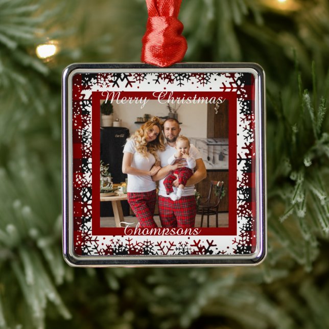 Personlig fotot metall ornament (Träd)