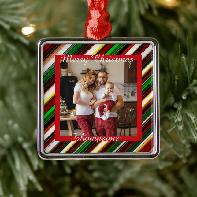 Personlig fotot metall ornament (Träd)