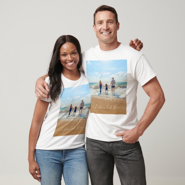 Personlig fotot-skift med Anpassningsbar T Shirt (Unisex)