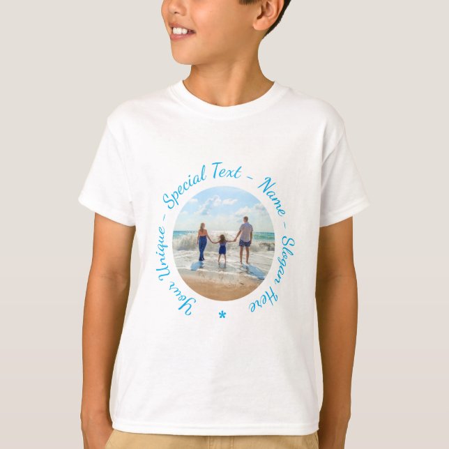 Personlig fotot-skift med Anpassningsbar T Shirt (Framsida)