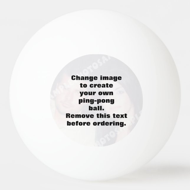 Personlig fototennis bord tennis pingisboll (Framsidan)