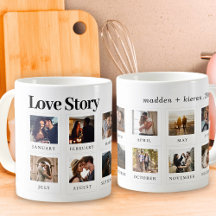 Personlig Fototext Modern Par Kärlek Story