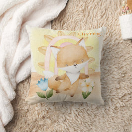 Personlig Fox, Baby djur, Boho, Regnbåge Kudde