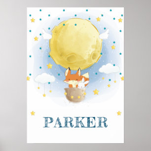 Personlig Fox Luft-ballong Poster