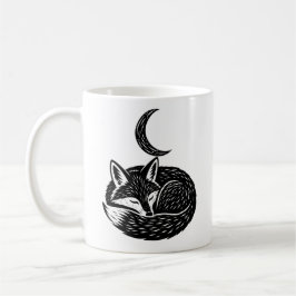 Personlig Fox & Moon-mugg Kaffemugg