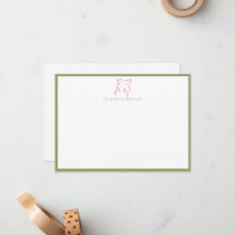 Personlig Fox Terrier Minimal Brevpapper