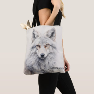 Personlig Fox Tote Bag   Naturinspirerad gåva Tygkasse