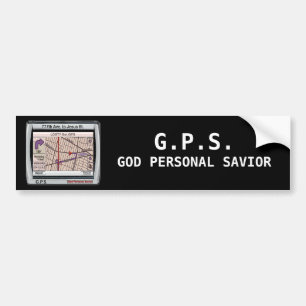 Personlig frälsare för GPS-gud Bildekal
