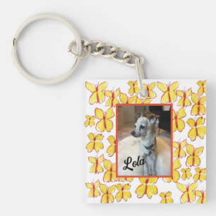 Personlig Framed Pet Photo Acrylic Keychain