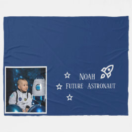 Personlig framtida astronaut barn fleecefilt